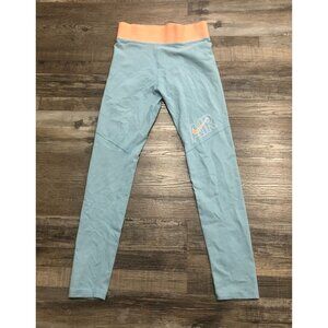 Nike Air Youth Girls XL Blue Orange Athletic Leggings